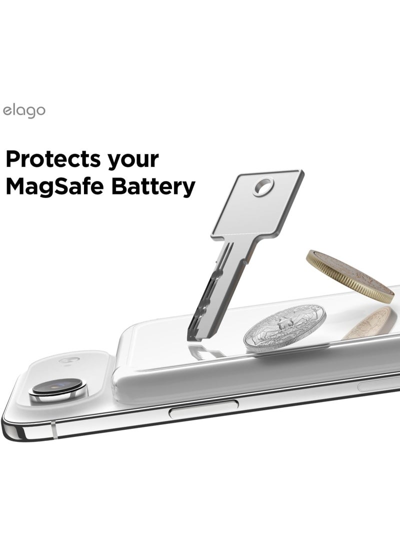 elago Hybrid for iPhone Air MagSafe Battery Case Slim with MagSafe Battery Pack Support - Clear - Image 3